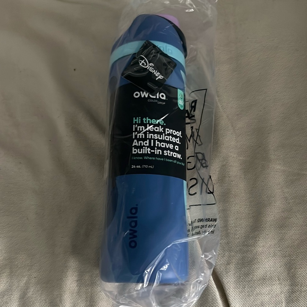Owala Disney Stitch FreeSip 24oz Water Bottle BNWT